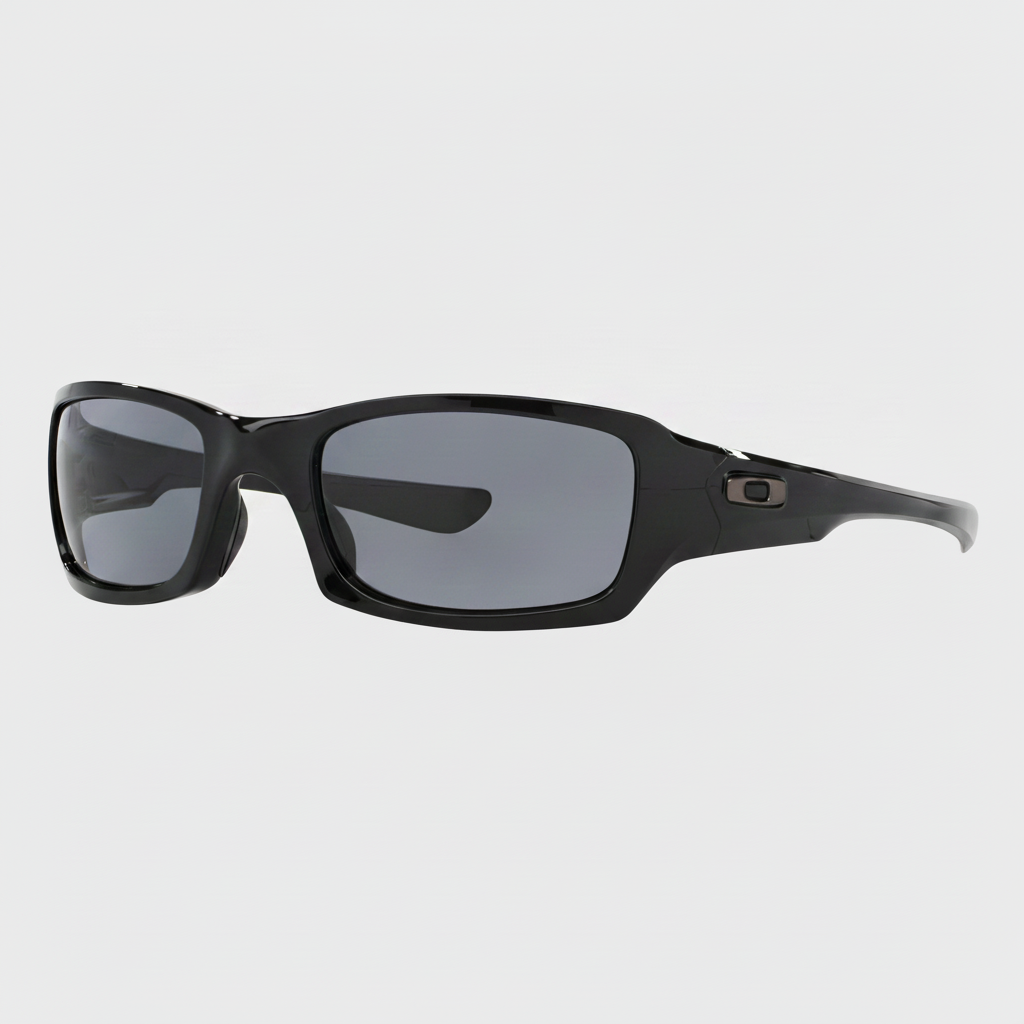 Oakley Fives Squared Sunglasses - Polished Black/Grey — main view
