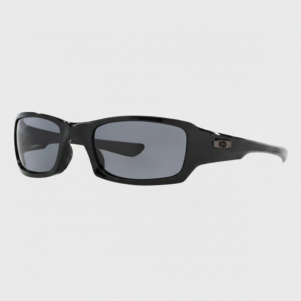 Oakley Fives Squared Sunglasses - Polished Black/Grey — main view