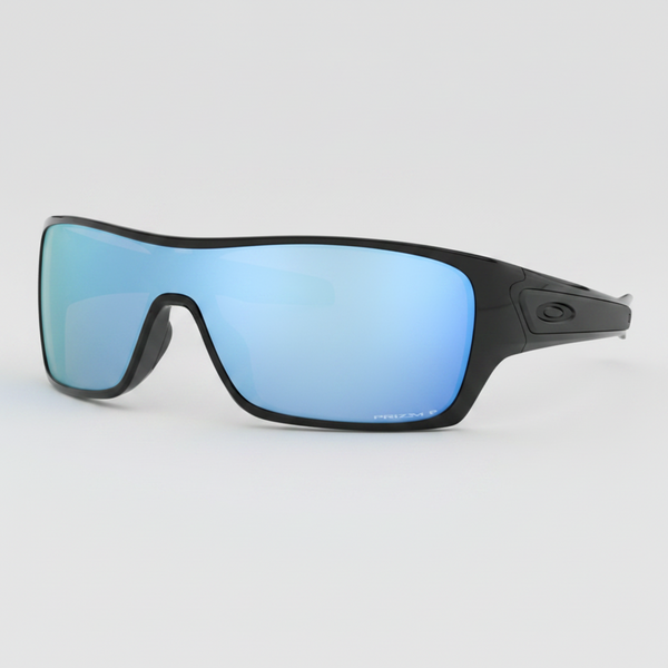 Oakley Turbine Rotor Prizm Deep Water Polarized Sunglasses - Polished Black/Prizm Deep Water Polarized — main view