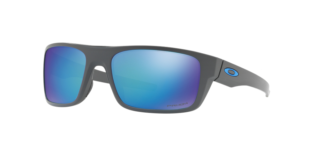 Oakley Polarized Drop Point Sunglasses - Matte Dark Grey/Prizm Sapphire Polarized — main view