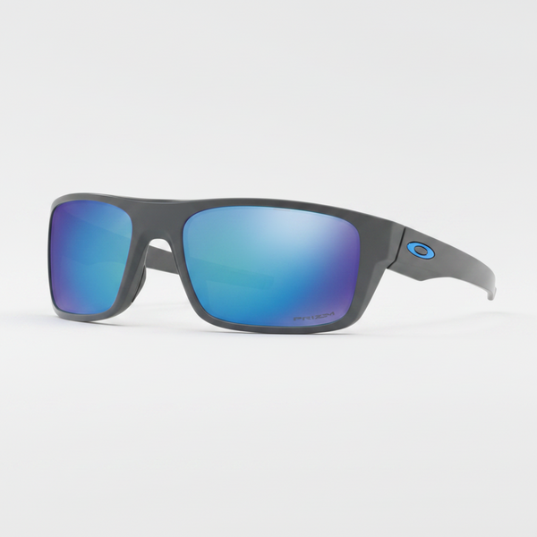 Oakley Polarized Drop Point Sunglasses - Matte Dark Grey/Prizm Sapphire Polarized — main view
