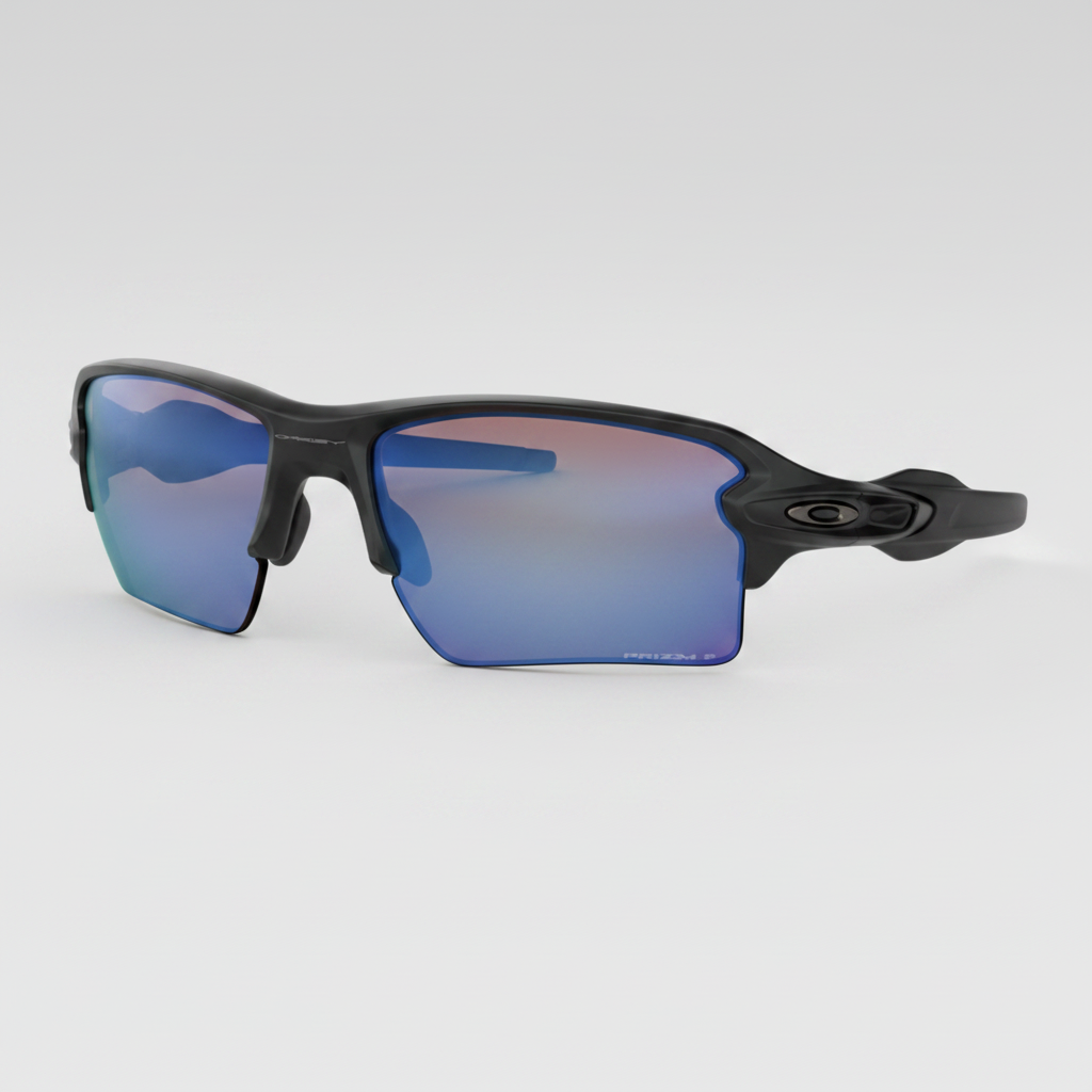 Oakley Polarized Flak 2.0 XL Prizm Deep Water Sunglasses - Matte Black/Prizm Deep Water Polarized — main view