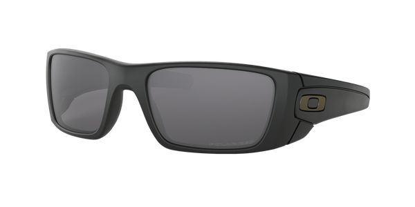 Oakley Polarized Fuel Cell Sunglasses - Matte Black/Grey Polarized — main view