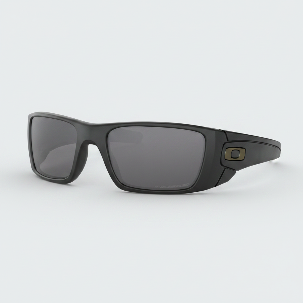 Oakley Polarized Fuel Cell Sunglasses - Matte Black/Grey Polarized — main view