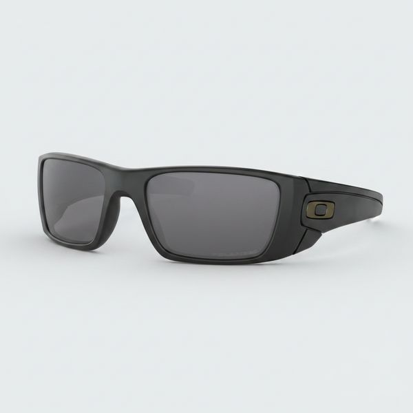 Oakley Polarized Fuel Cell Sunglasses - Matte Black/Grey Polarized — main view