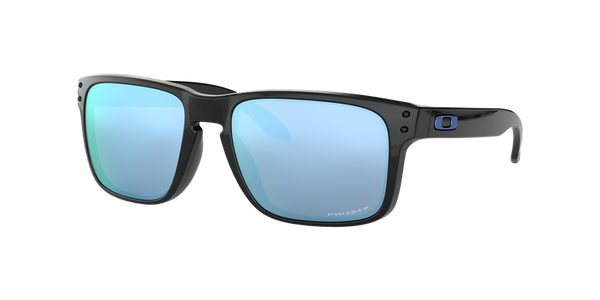 Oakley Polarized Holbrook Sunglasses - Polished Black/Prizm Deep Water Polarized — main view