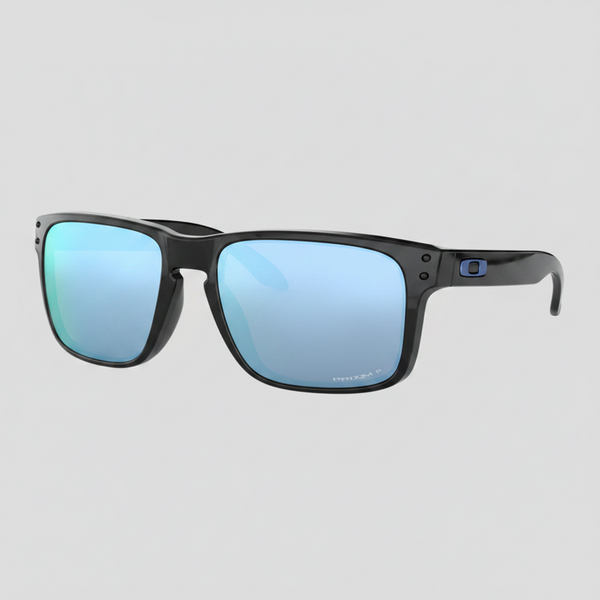 Oakley Polarized Holbrook Sunglasses - Polished Black/Prizm Deep Water Polarized — main view