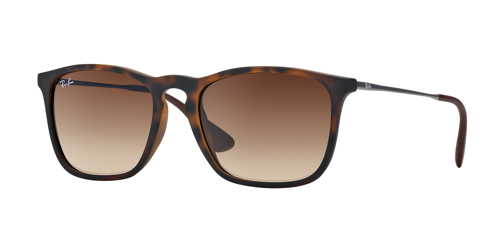 Ray-Ban RB4187 Chris Gradient Sunglasses - Tortoise/Brown Gradient — main view
