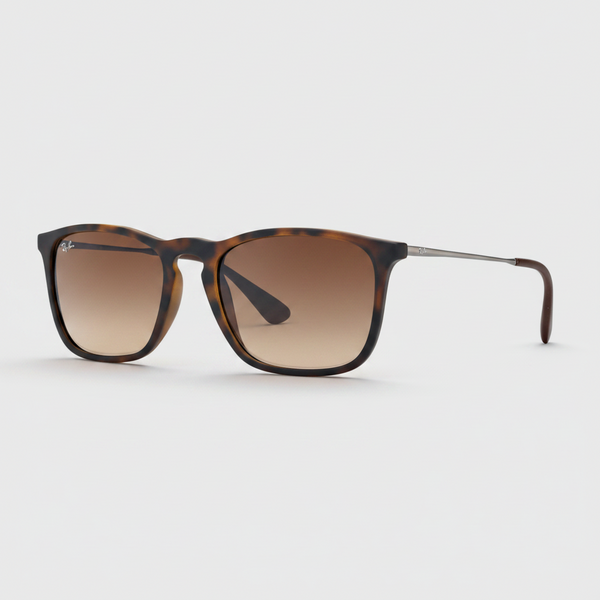 Ray-Ban RB4187 Chris Gradient Sunglasses - Tortoise/Brown Gradient — main view