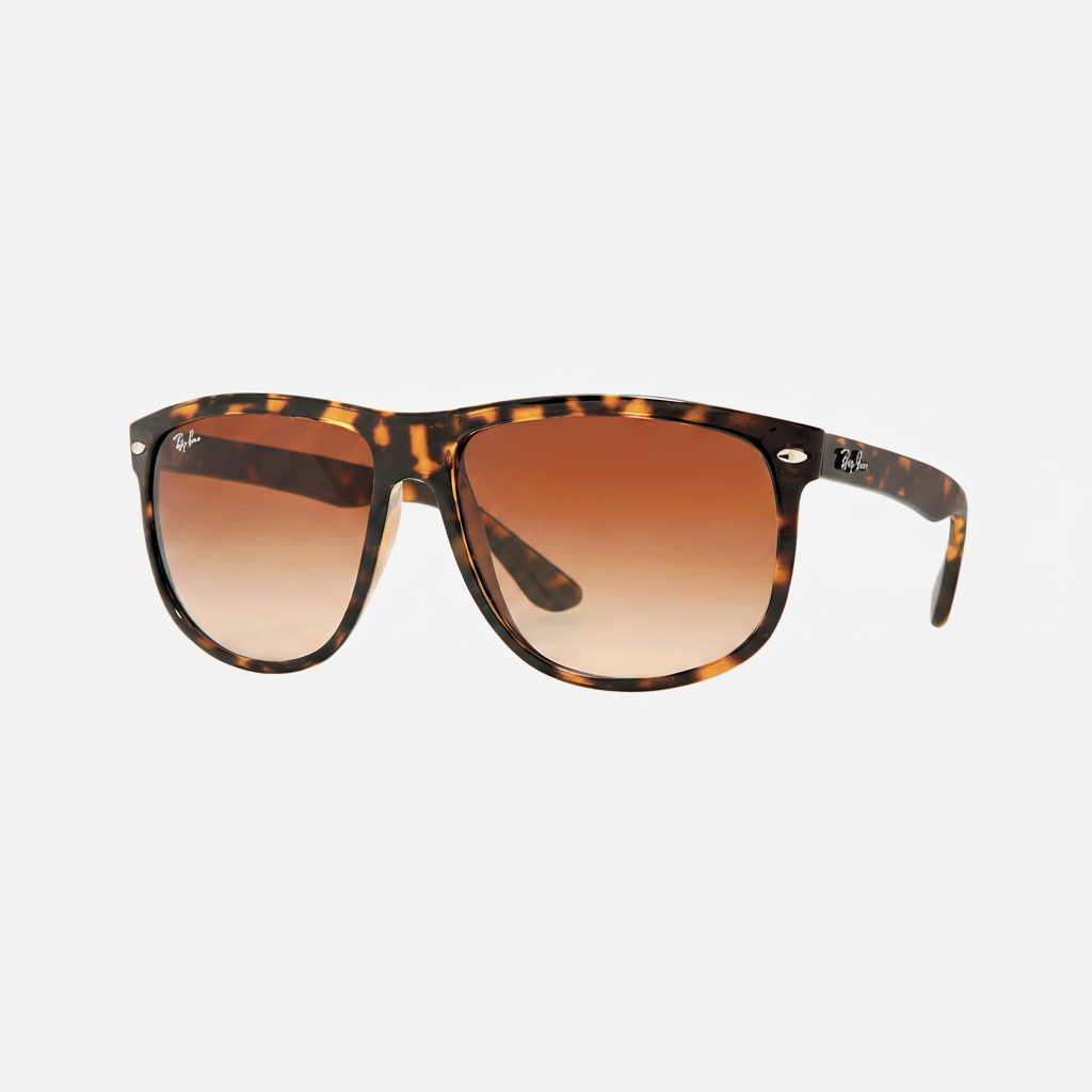 Ray-Ban RB4147 Flattop Boyfriend Sunglasses - Tortoise/Light Brown Gradient — main view