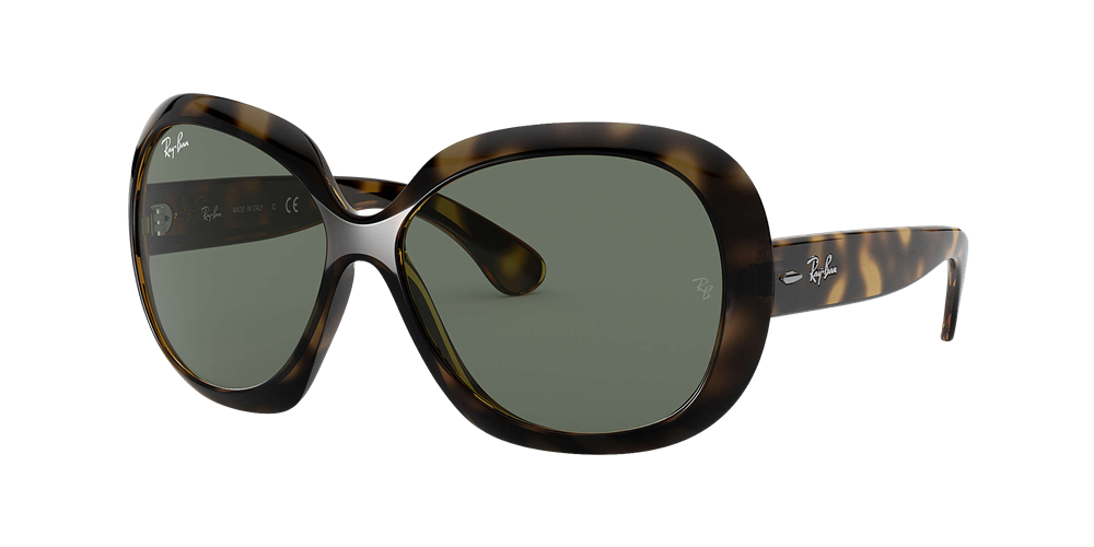 Ray-Ban RB4098 Jackie Ohh II Sunglasses - Tortoise/Crystal Green — main view