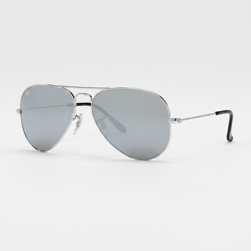Ray-Ban RB3025 Original Aviator Sunglasses - Silver/Silver Mirror — main view