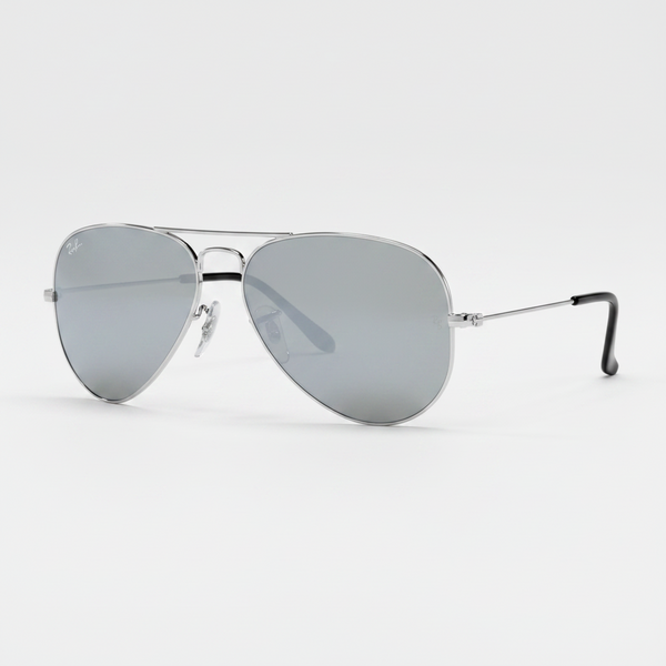 Ray-Ban RB3025 Original Aviator Sunglasses - Silver/Silver Mirror — main view