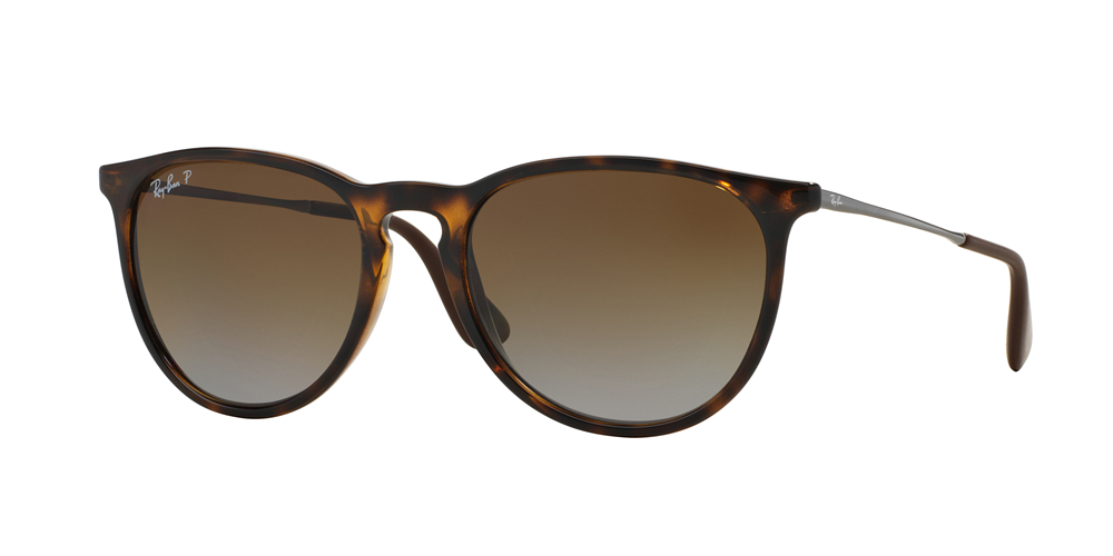 Ray-Ban RB4171 Polarized Erika Classic Sunglasses - Tortoise/Polarized Brown Gradient — main view