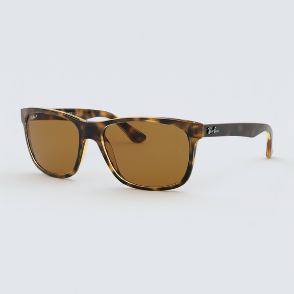 Ray-Ban RB4181 Polarized Highstreet Sunglasses - Tortoise/Polarized Brown Classic B-15 — main view