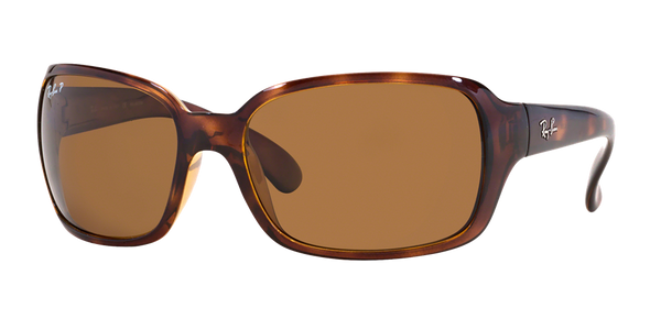 Ray-Ban Womens Highstreet Sunglasses - Tortoise/Polarized Brown Classic B-15 — main view