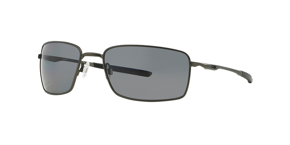 Oakley Polarized Square Wire Sunglasses - Carbon/Grey Polarized — main view