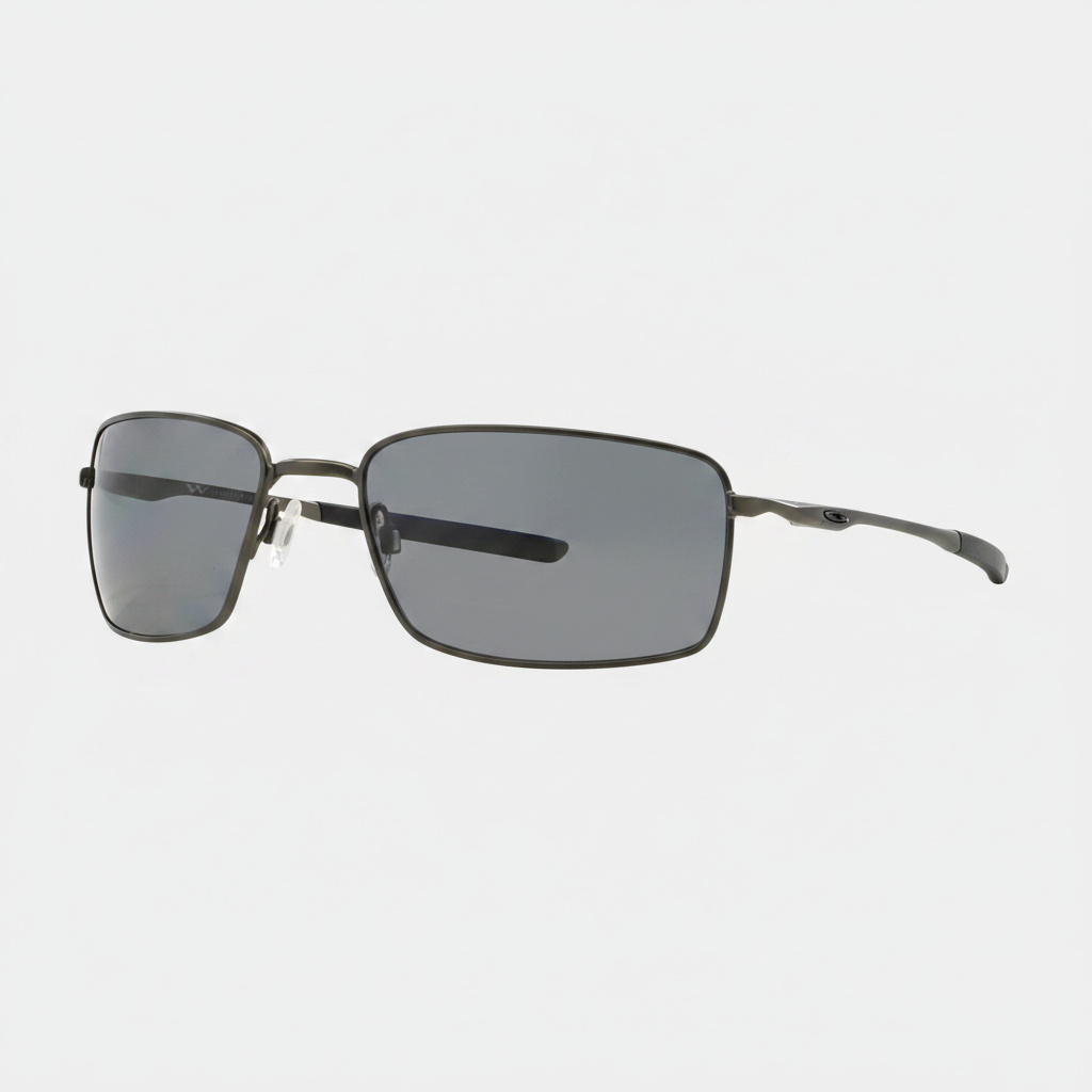Oakley Polarized Square Wire Sunglasses - Carbon/Grey Polarized — main view