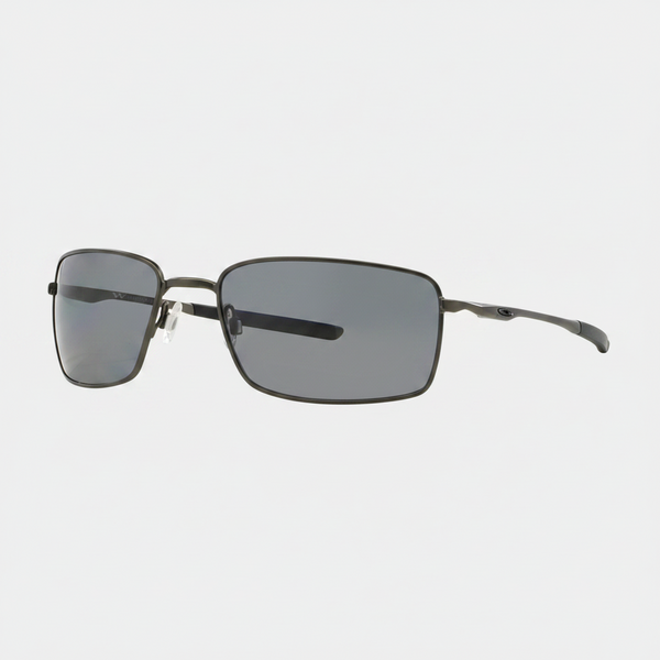 Oakley Polarized Square Wire Sunglasses - Carbon/Grey Polarized — main view