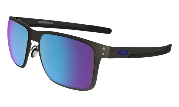 Oakley Polarized Holbrook Metal Prizm Sunglasses - Matte Gunmetal/Prizm Sapphire Polarized — main view