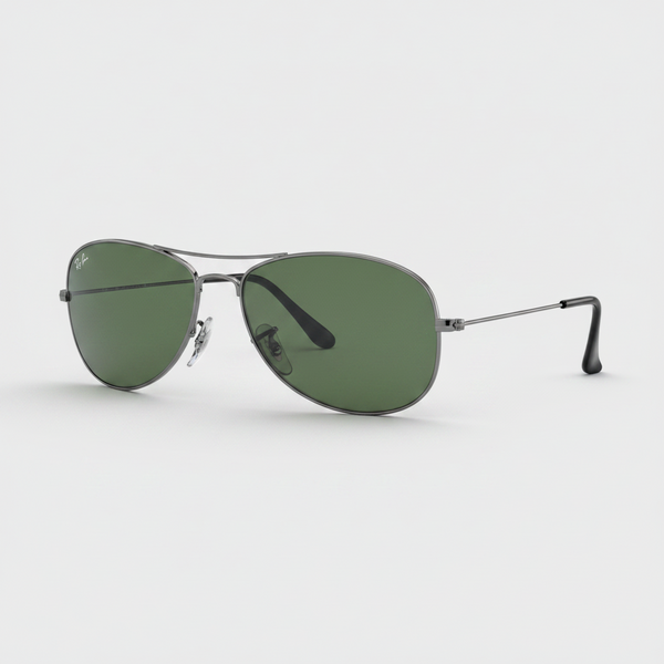 Ray-Ban Cockpit Sunglasses - Gunmetal/Green Classic G-15 — main view