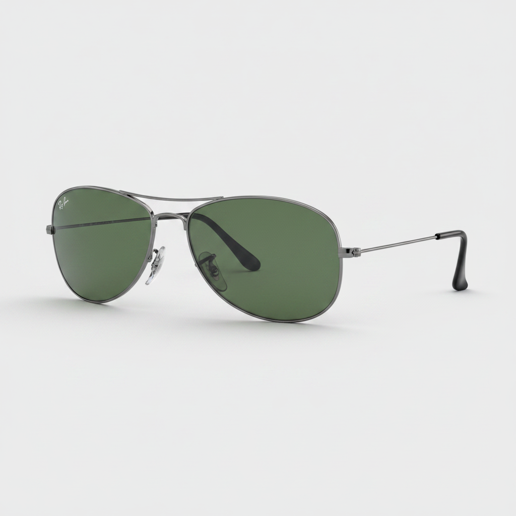 Ray-Ban Cockpit Sunglasses - Gunmetal/Green Classic G-15 — main view