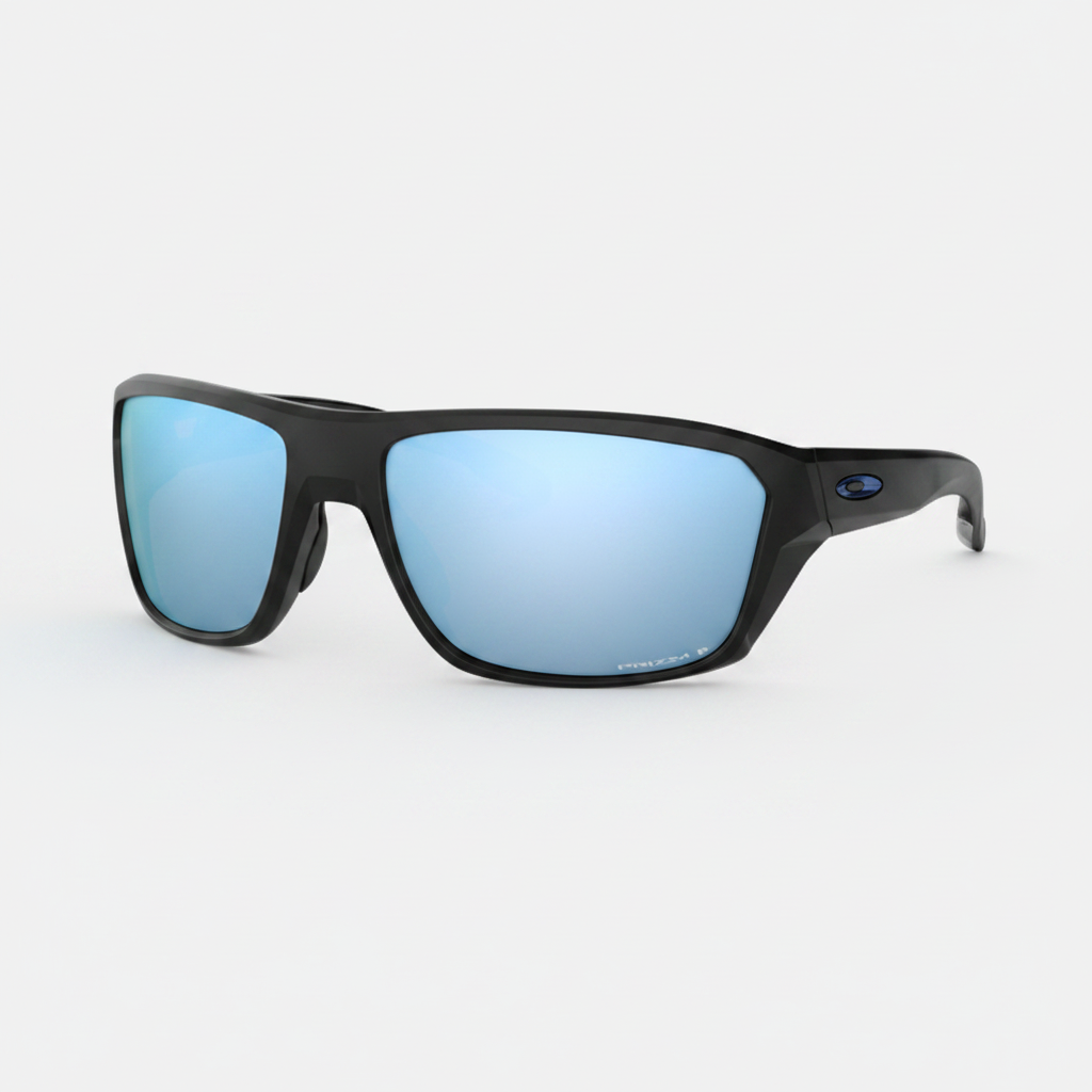 Oakley Polarized Split Shot Sunglasses - Matte Black/Prizm Deep Water Polarized — main view