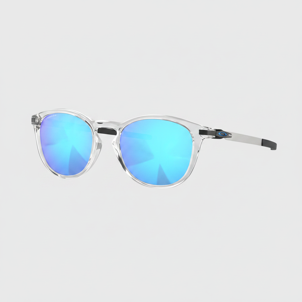 Oakley Pitchman R Sunglasses - Polished Clear/Prizm Sapphire — main view