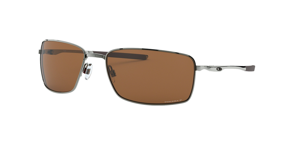 Oakley Polarized Square Wire Sunglasses - Tungsten/Prizm Tungsten Polarized — main view