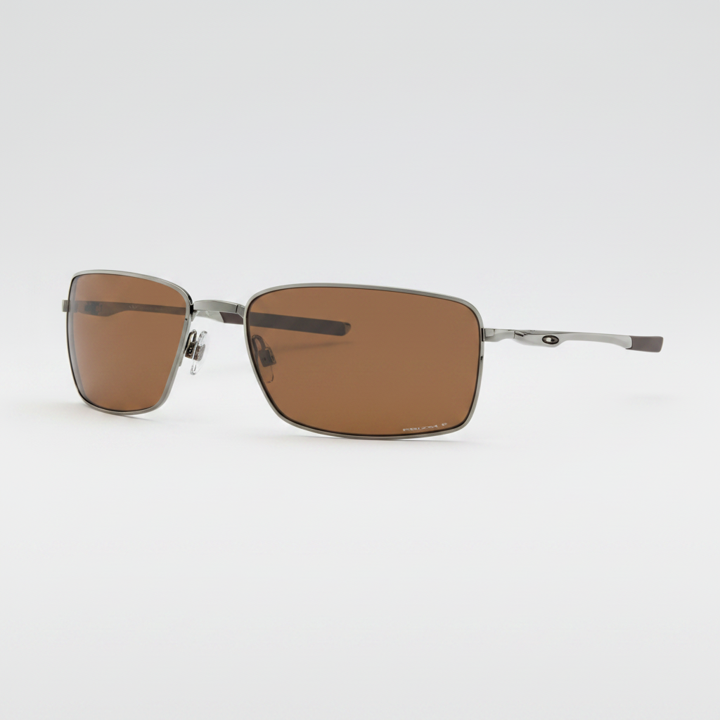 Oakley Polarized Square Wire Sunglasses - Tungsten/Prizm Tungsten Polarized — main view