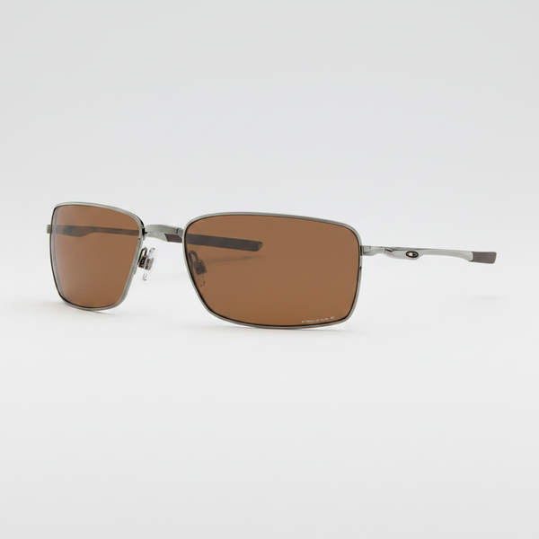 Oakley Polarized Square Wire Sunglasses - Tungsten/Prizm Tungsten Polarized — main view