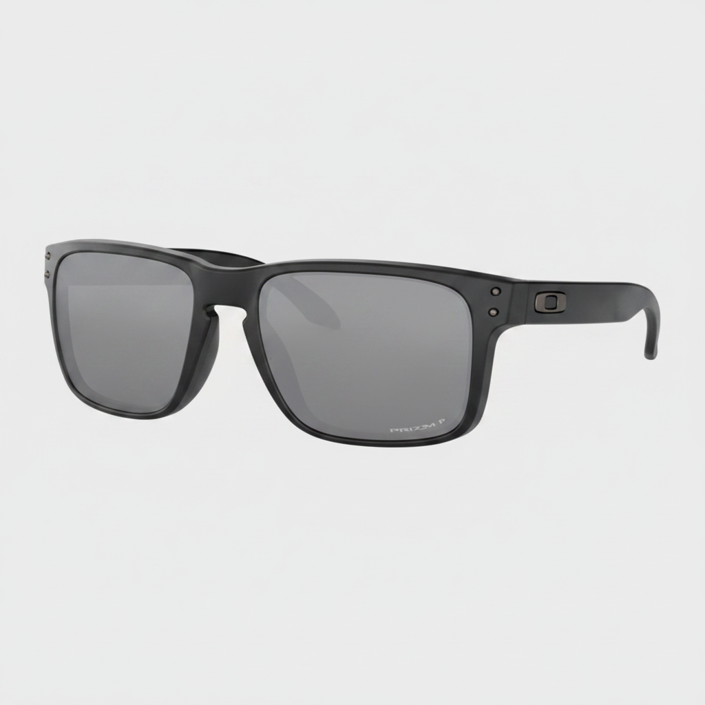 Oakley Polarized Holbrook Sunglasses - Matte Black/Prizm Black Polarized — main view