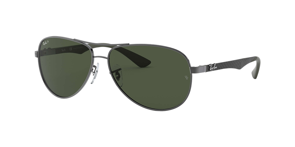 Ray-Ban Polarized RB8313 Sunglasses - Gunmetal-Grey-Green/Polarized Green Classic G-15 — main view