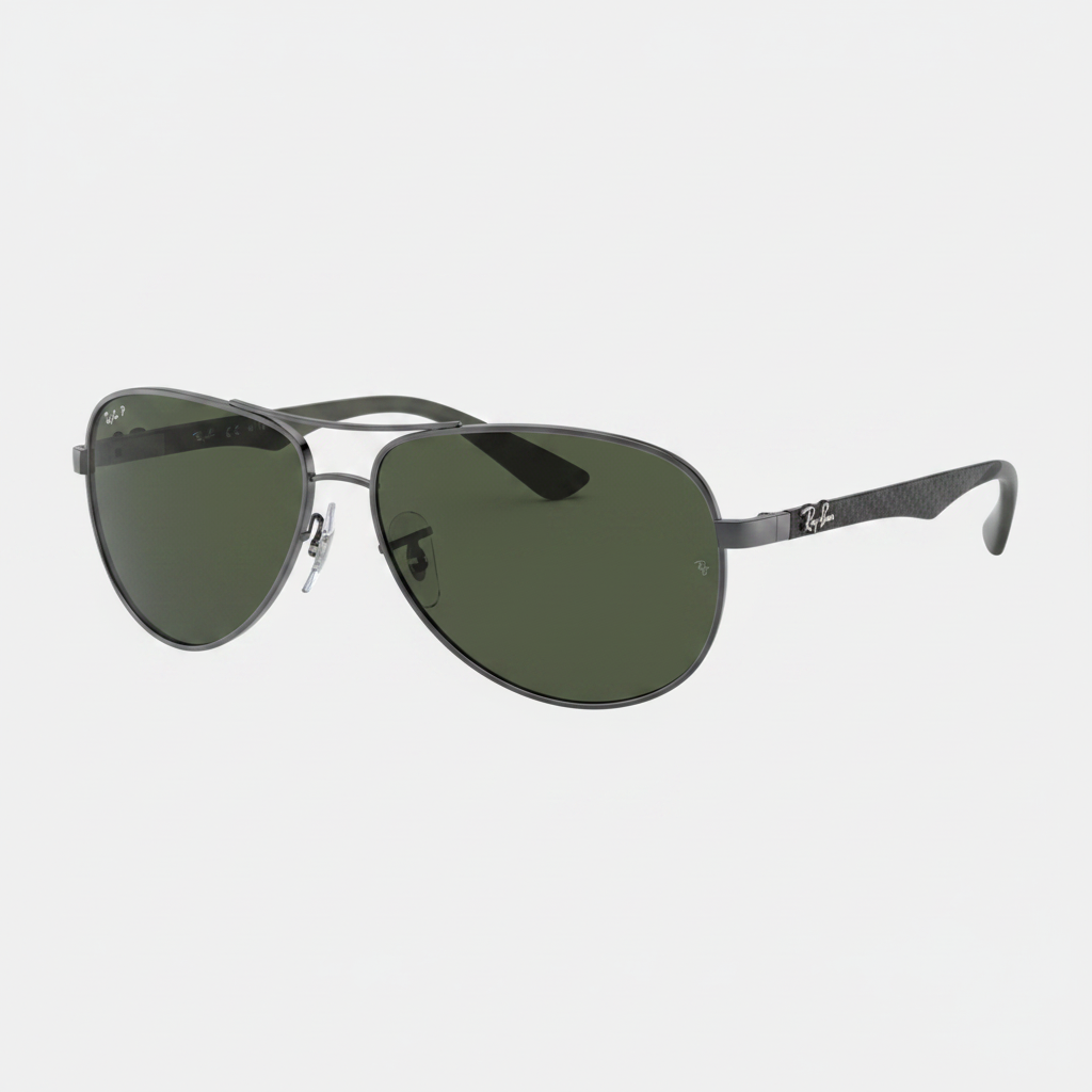 Ray-Ban Polarized RB8313 Sunglasses - Gunmetal-Grey-Green/Polarized Green Classic G-15 — main view