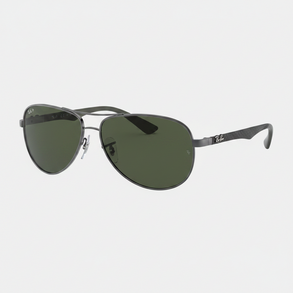 Ray-Ban Polarized RB8313 Sunglasses - Gunmetal-Grey-Green/Polarized Green Classic G-15 — main view