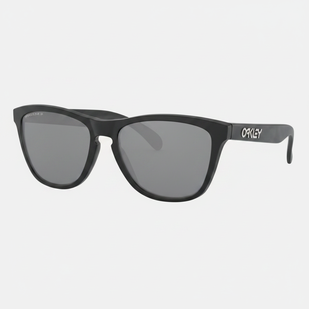 Oakley Polarized Frogskins Sunglasses - Matte Black/Prizm Black Polarized — main view