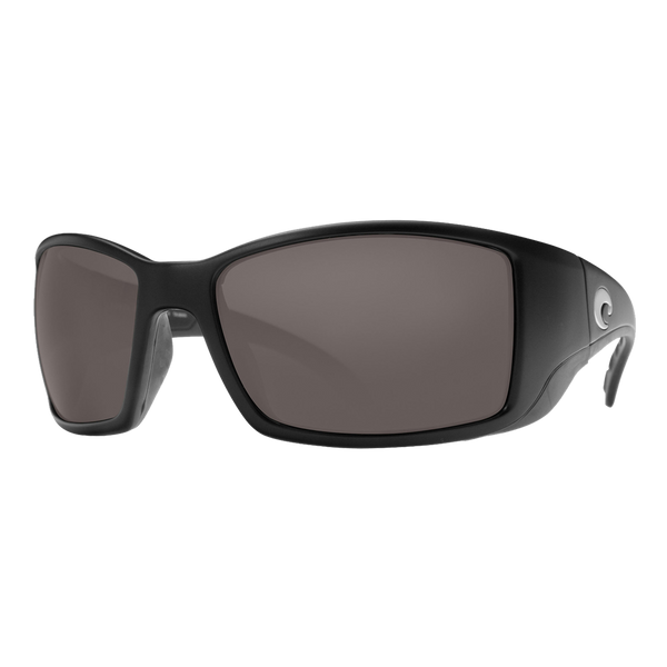 Costa Blackfin Sunglasses - Matte Black/Gray 580P — main view