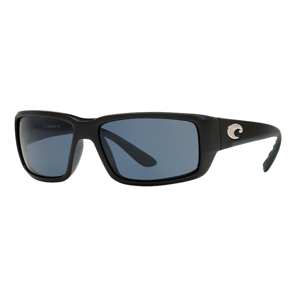 Costa Fantail Sunglasses - Matte Black/Gray 580P — main view