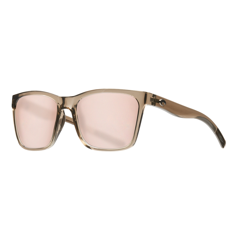 Costa Womens Panga Sunglasses - Shiny Taupe Crystal/Copper Silver Mirror 580G — main view