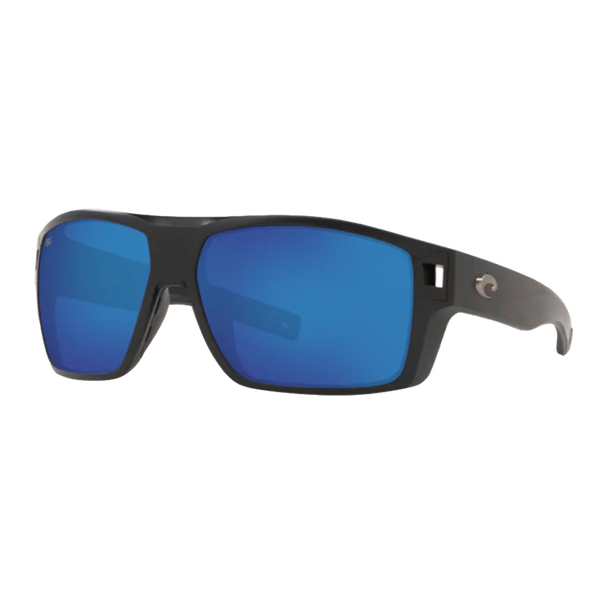 Costa Diego Sunglasses - Matte Black/Blue Mirror 580G — main view