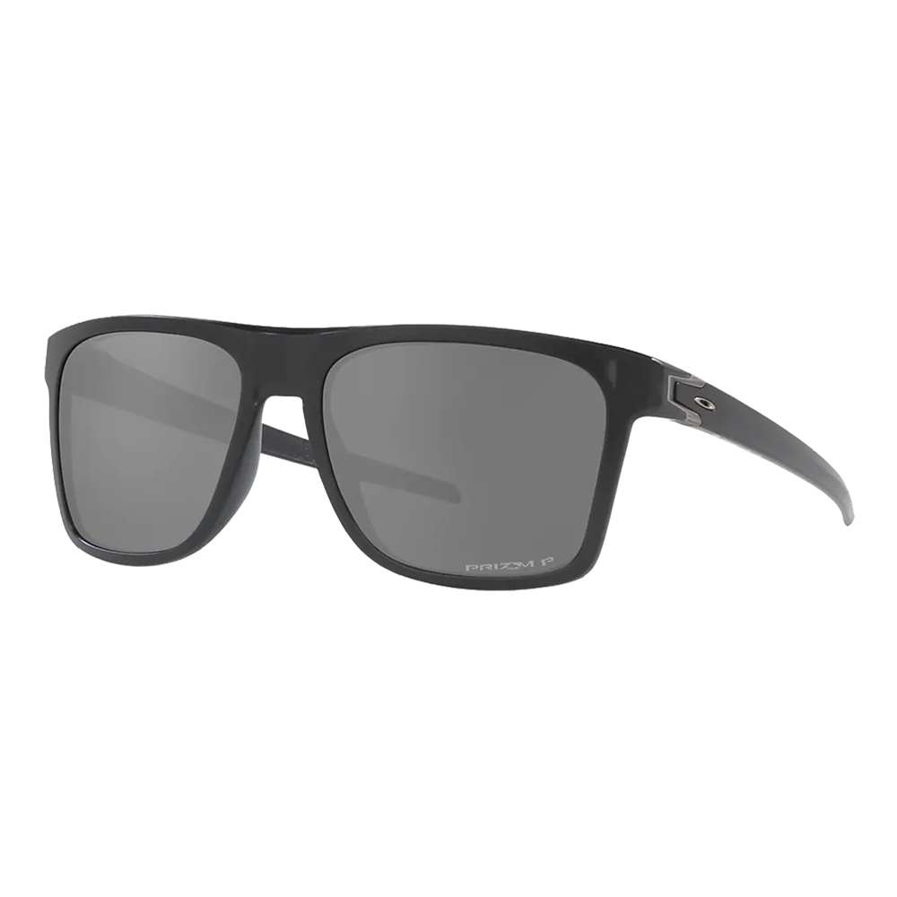 Oakley Polarized Leffingwell Sunglasses Matte Black Ink/Prizm Black Polarized - Size 57 frame — main view