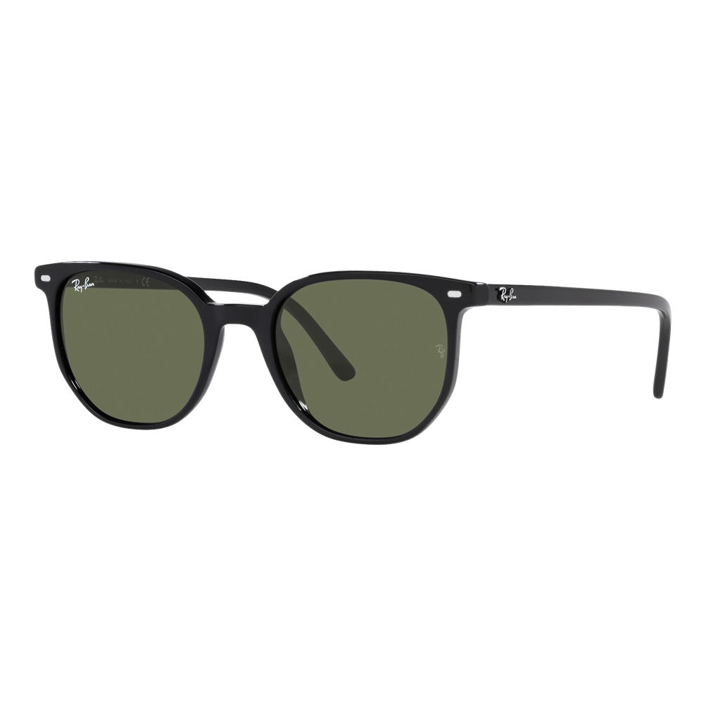 Ray-Ban Elliot Sunglasses Black/Green Classic - Size 52 frame — main view