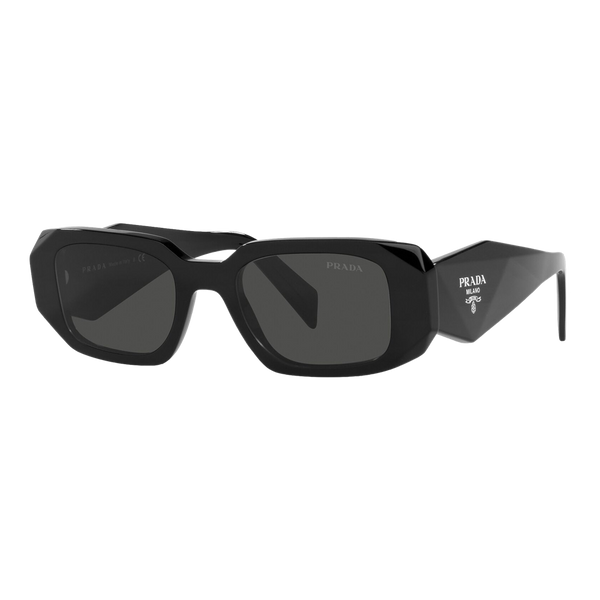 Prada Womens Symbole Sunglasses Black/Dark Grey - Size 49 Frame — main view