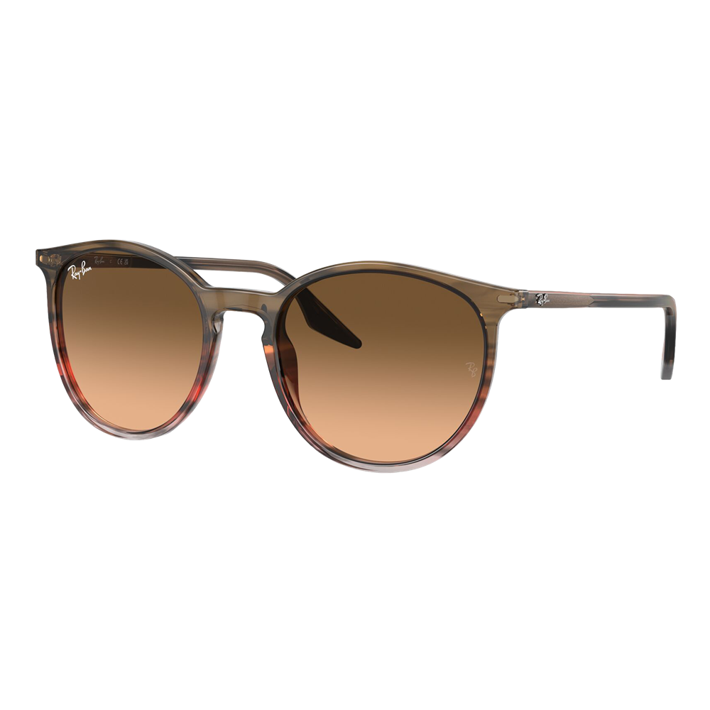 Ray-Ban RB2204 Sunglasses - Polished Striped Brown-Red/Pink-Black Gradient — main view