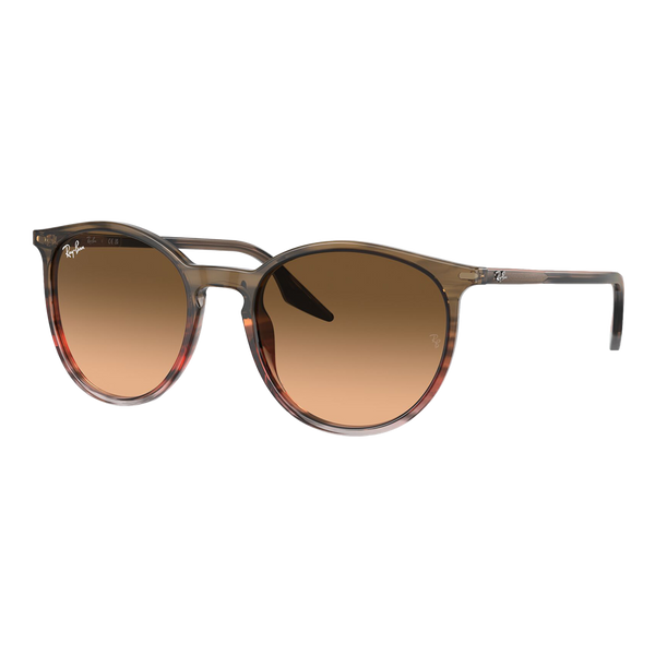Ray-Ban RB2204 Sunglasses - Polished Striped Brown-Red/Pink-Black Gradient — main view