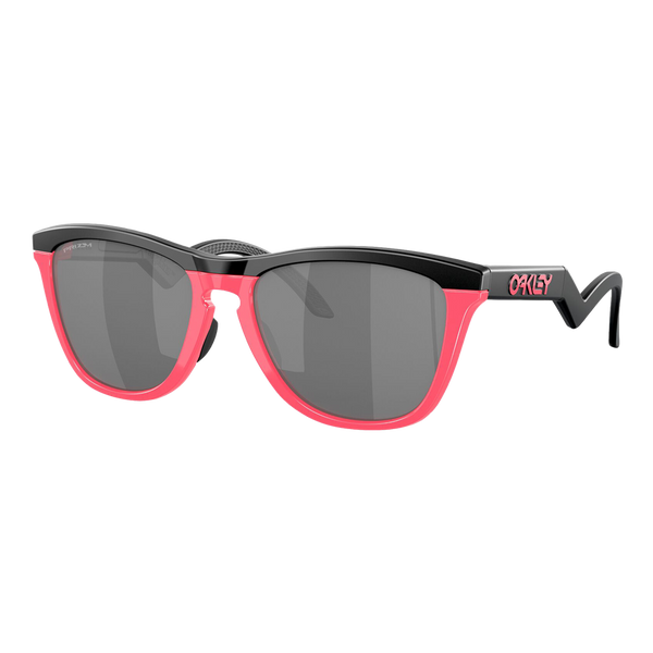 Oakley Frogskins Hybrid Sunglasses - Matte Black-Neon Pink/Prizm Black — main view