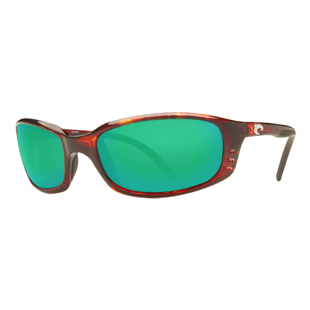 Costa Brine Sunglasses - Tortoise/Green Mirror 580P — main view