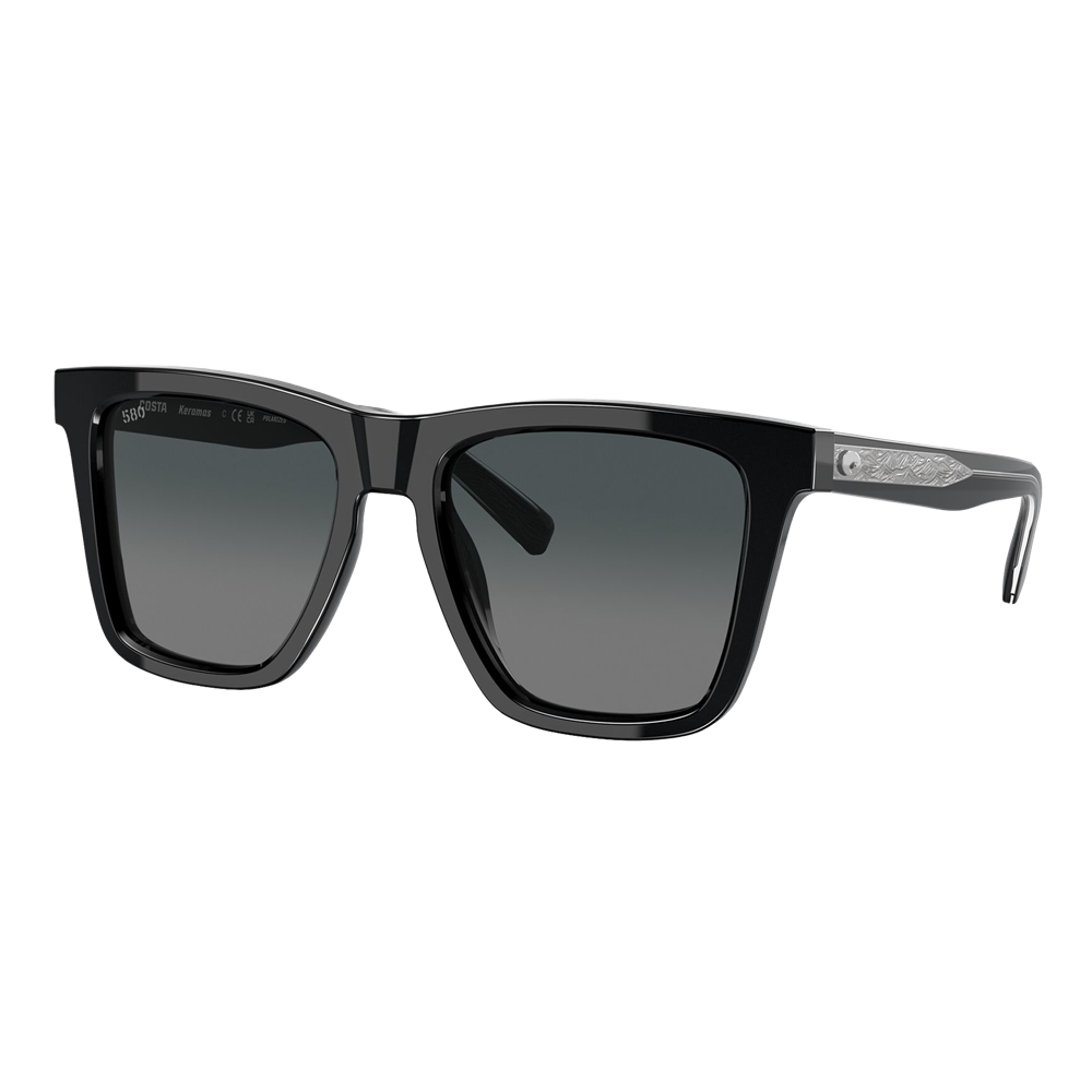 Costa Keramas Sunglasses Black/Gray Gradient 580G - Size 54 frame — main view