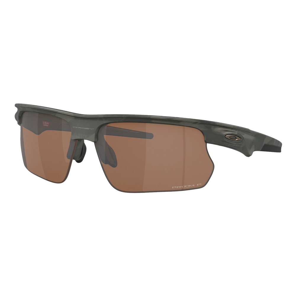 Oakley Polarized Bisphaera Sunglasses Matte Olive Camo/Prizm Tungsten Polarized - Size 68 frame — main view