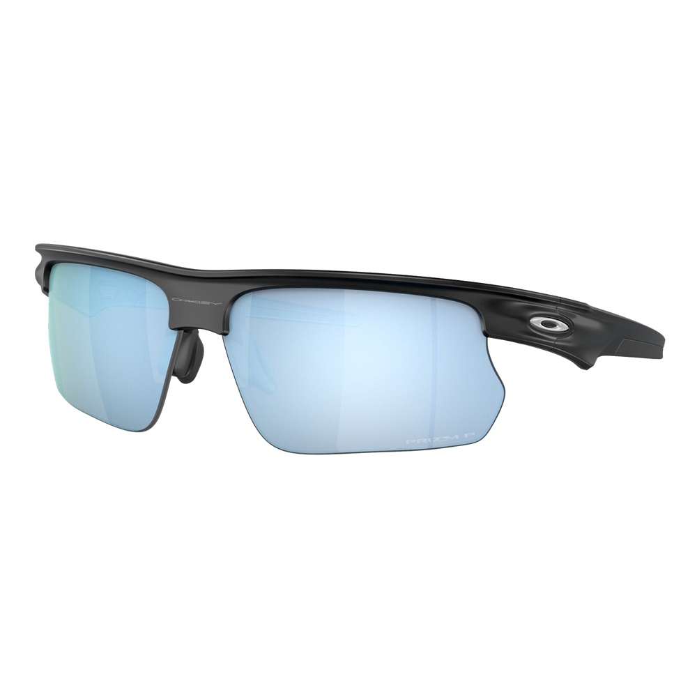 Oakley Polarized Bisphaera Sunglasses Matte Black/Prizm Deep Water Polarized - Size 68 frame — main view